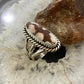 Native American Sterling Oval Wild Horse Decorated Ring Size 9.5 For Women
