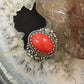 Carolyn Pollack Vintage Southwestern Style Sterling Silver Oval Red Jasper Decorated Ring For Women