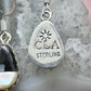 Clifton Aguilar Sterling Silver Teardrop Multistone Inlay Dangle Earrings For Women #3