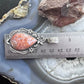 Sterling Silver Southwestern Style Teardrop Red Plum Decorated Pendant For Women