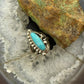 Silver Ray Sterling Silver Turquoise Decorated Leaves Ring Size 6 For Women