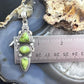 Sterling Silver Southwestern Style 3 Sonora Gold Turquoise Decorated Pendant For Women