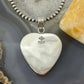 Sterling Silver Southwestern Style Turquoise Spiny Oyster Heart Pendant For Women