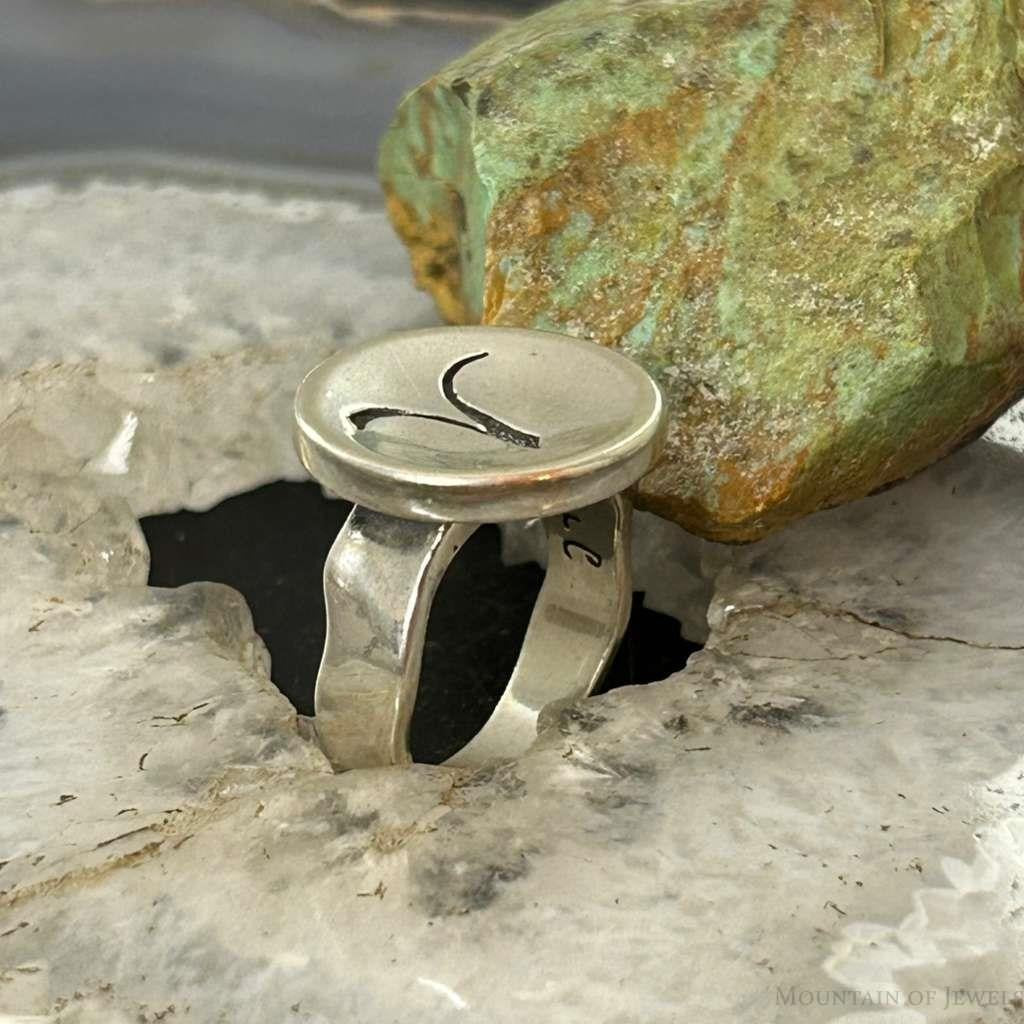 Carolyn Pollack Sterling Silver Calligraphy Symbol Decorated Ring For Women