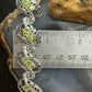 Carolyn Pollack Sterling Silver 18 Faceted Peridot Foldover Link Bracelet For Women