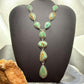 Sterling Silver Southwestern Style Royston Turquoise Lariat 28" Necklace For Women