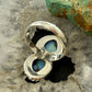 Sterling Silver Southwestern Style 2 Golden Hill Turquoise Ring Size 8.75 For Womenize