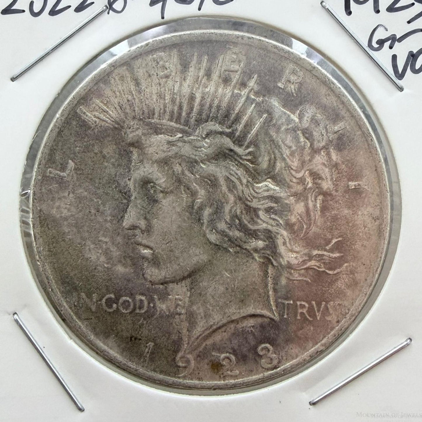 1923 US 90% Peace Silver Dollar G-VG #20226-4GE