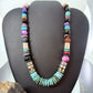 Tommy & Rosita Singer Sterling Turquoise & Multistone Beads 21" Necklace #1