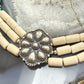 Carolyn Pollack Sterling Silver Concho w/Turquoise &White Agate 19" Necklace For Women.