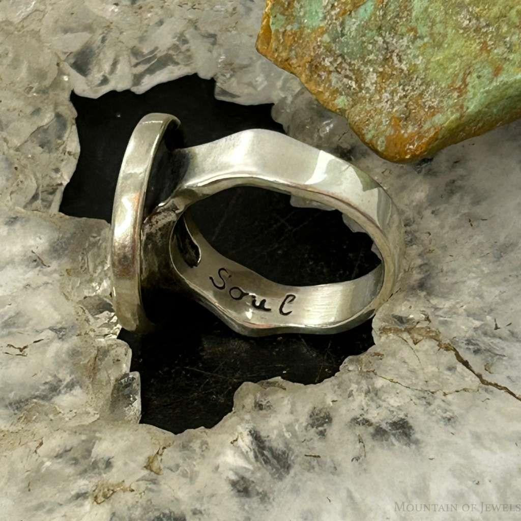Carolyn Pollack Sterling Silver Calligraphy Symbol Decorated Ring For Women