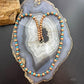 Copper Navajo Pearl Beads & Turquoise Beaded 20" Necklace For Women