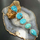 Sterling Silver Southwestern Style Kingman Turquoise 33" Necklace For Women