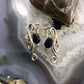 Carolyn Pollack Sterling Silver Onyx Bead Swirly Post Earrings For Women