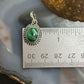 Sterling Silver Southwestern Style Oval Malachite Decorated Charm/Pendant For Women