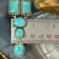 Sterling Silver Southwestern Style Mohave Turquoise Lariat 18" Necklace For Women