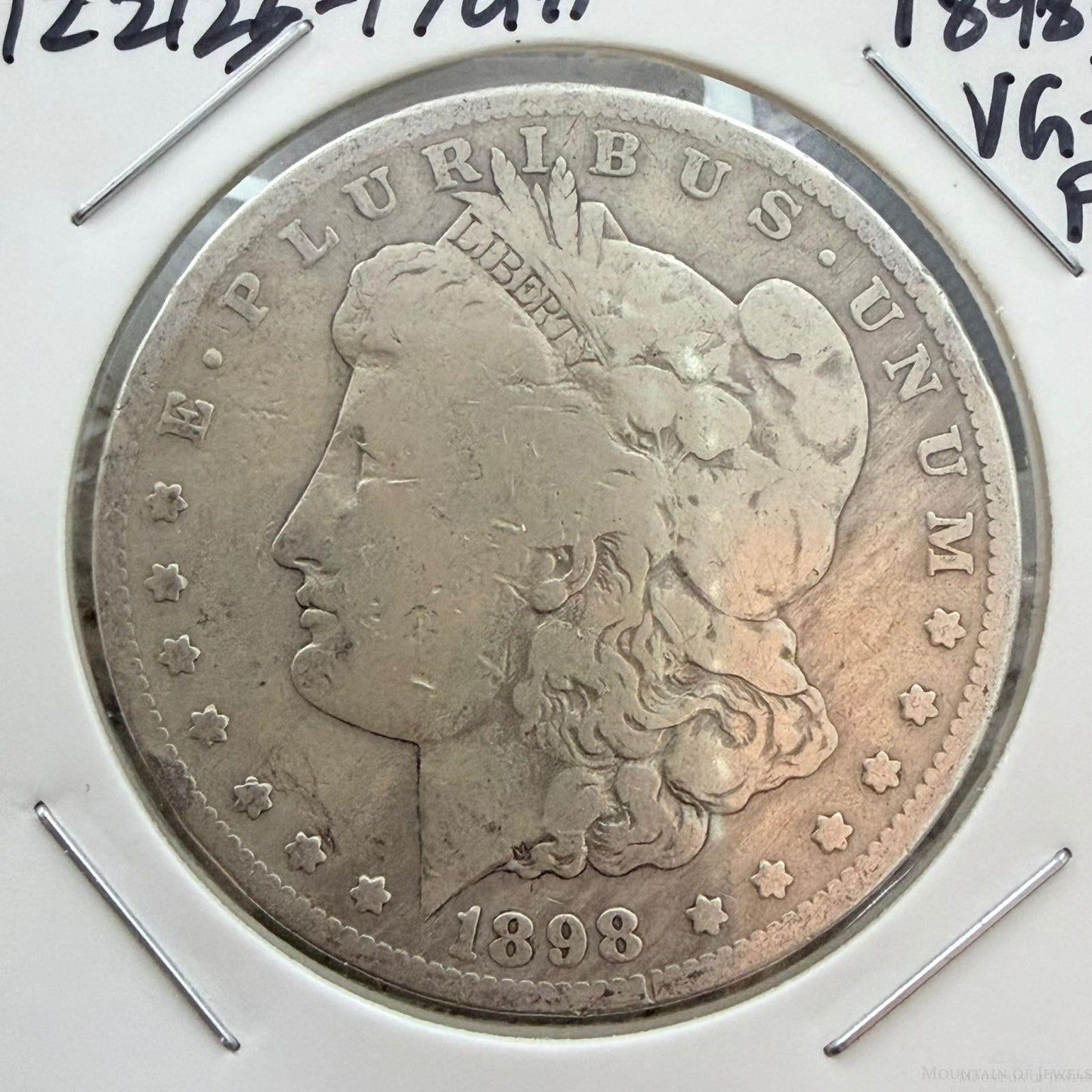 US 1898-S 90% Morgan Silver Dollar VG-F #122125-17GH