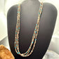 Vintage Native American 3 Strands Heishi Beads &Turquoise 26" Necklace For Women