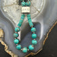 Sterling Silver Southwestern Style Turquoise Beads & Sterling Beads 26"-28" Necklace For Women