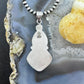 Sterling Silver Southwestern Style 2 Turquoise Decorated Pendant For Women