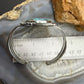 Sterling Silver Southwestern Style Oval Chrysocolla Decorated Bracelet For Women