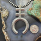Gary Custer Navajo Sterling Silver Tufa Cast Native Cross Naja Unisex Pendant