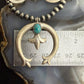 Sterling Southwestern Style 6 Small Naja & Large Naja Squash Blossom Necklace