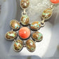 Sterling Silver Southwestern Style Turquoise & Spiny Oyster 20" Necklace For Women