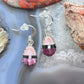 Clifton Aguilar Sterling Silver Teardrop Multistone Inlay Dangle Earrings For Women #7