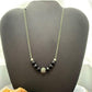 Carolyn Pollack Sterling Silver 6 Faceted Onyx w/Swirl Beads 15"-14" Necklace For Women