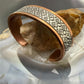 Wylie Secatero Navajo Sterling Silver & Copper Stamped Bracelet For Men #5