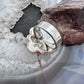 Sterling Silver Southwestern Style Composite Turquoise Cluster Adjustable Ring For Women