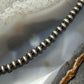 Sterling Silver Southwestern Style 4 mm Navajo Pearl Beads 30"-32" Necklace