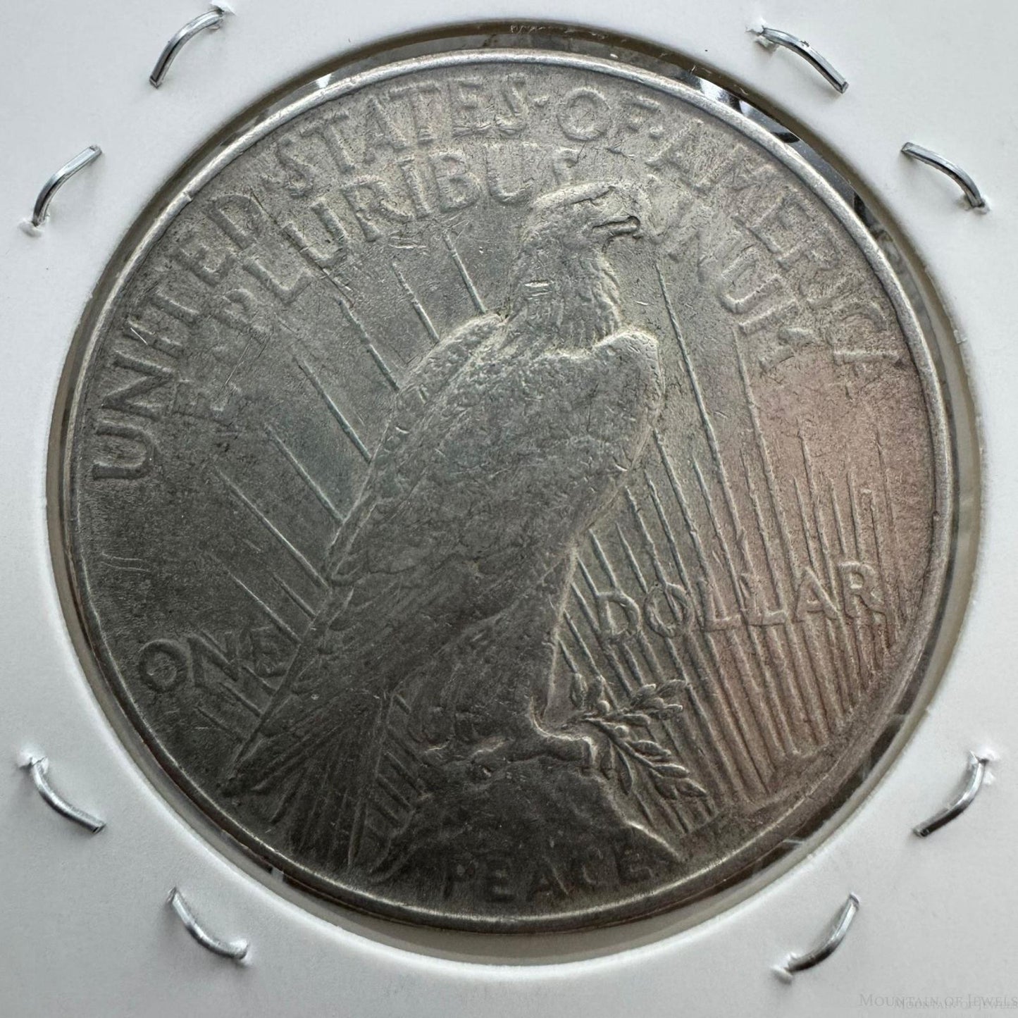 1922 US 90% Peace Silver Dollar F-VF #71625-2GP