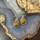 Sterling Silver Southwestern Style Oval Tiger's Eye Earrings For Women