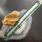 Vintage Sterling Silver  Knobby Shaped Aventurine Beaded Strung 22" Necklace For Women