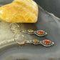 Carolyn Pollack Sterling Silver Red Jasper & Tiger's Eye Dangle Earrings For Women