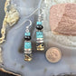 Tommy & Rosita Singer Sterling Silver Turquoise & Onyx Beads Dangle Earrings For Women