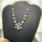 Sterling Silver Southwestern Style Turquoise &Pink Conch 20" Cluster Necklace For Women