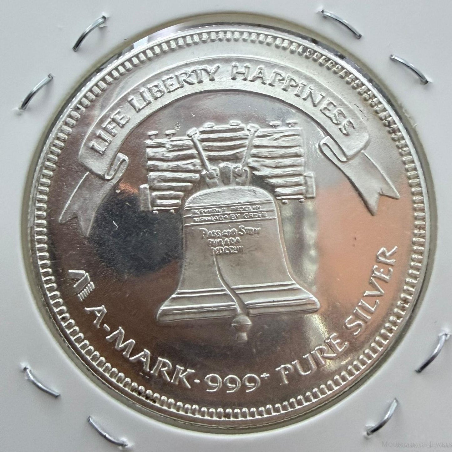 1985 US One Troy Ounce .999 Fine Silver Round Liberty Silver XF #121325-10DE