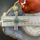 Arthur J Williams Navajo Native American Sterling Silver Turquoise Unisex Cross Pendant