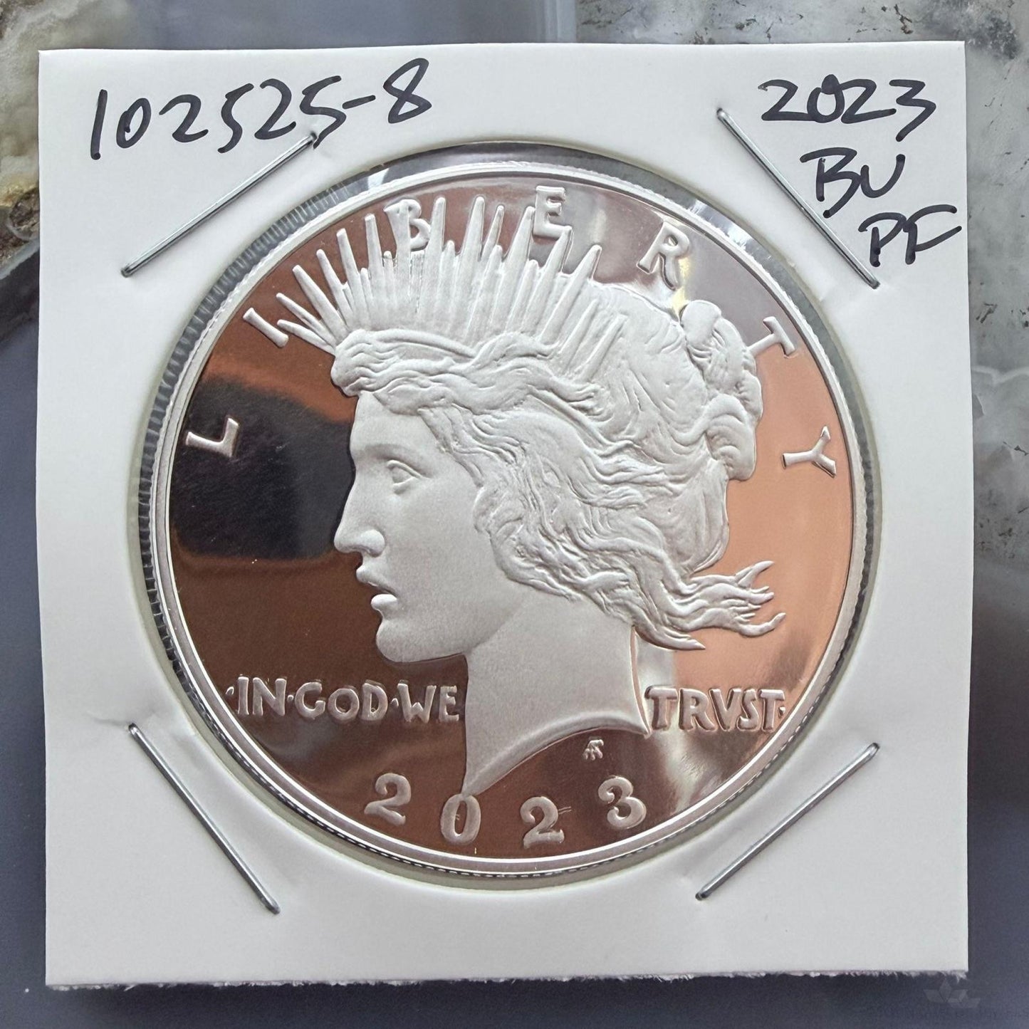 US 2023 One Troy Ounce .999 Fine Silver Liberty Head Design Proof #102525-8HXPE