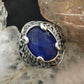 Carolyn Pollack Southwestern Style Sterling Lapis & Faceted Crystal Doublet Ring