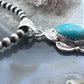 Sterling Silver Southwestern Style Oval Turquoise Decorated Pendant For Women #1