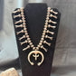 Vintage Native American Silver Squash Blossom w/Naja Necklace For Women