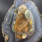 Carolyn Pollack Sterling MOP Disc, Peridot, Concho 19" Twisted Rope Necklace