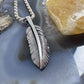 Sterling Silver Southwestern Style Unisex Feather Pendant