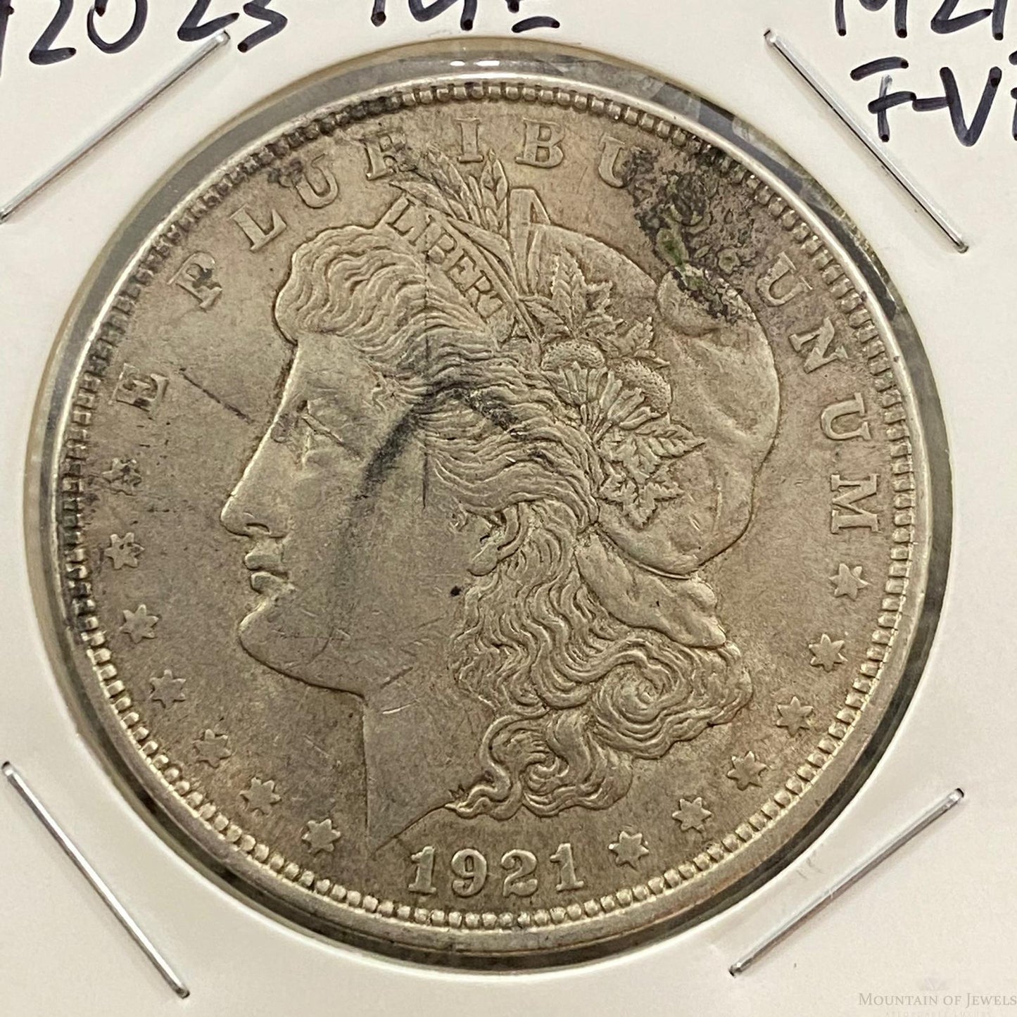 1921 $1 US Morgan Silver Dollar Coin F-VF #42023-1GE