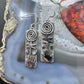 Alex Sanchez Sterling Silver Rectangle Petroglyph Dangle Earrings For Women #1