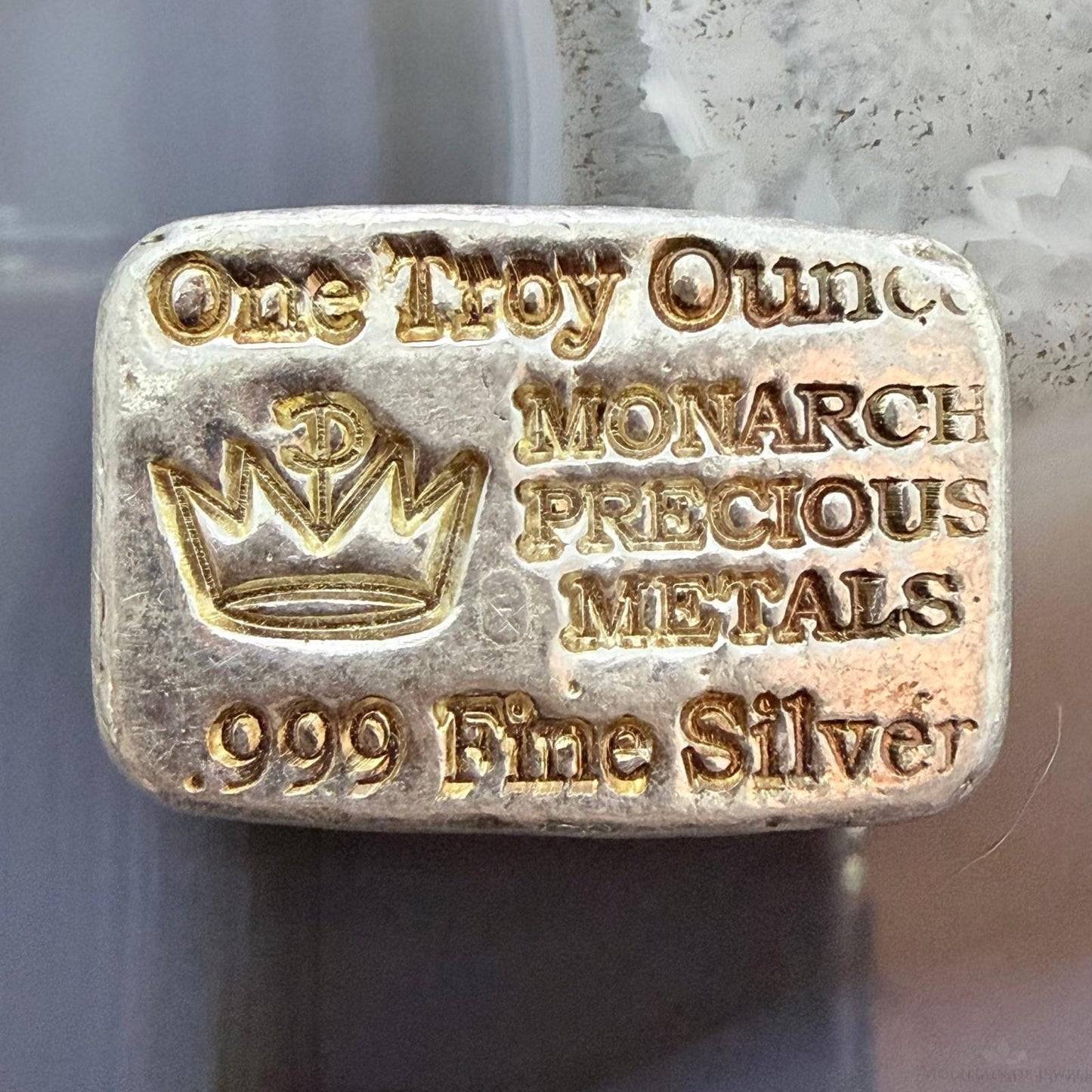 US .999 One Ounce Self Poured Bar by Monarch Precious Metals